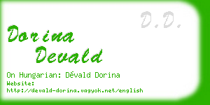 dorina devald business card